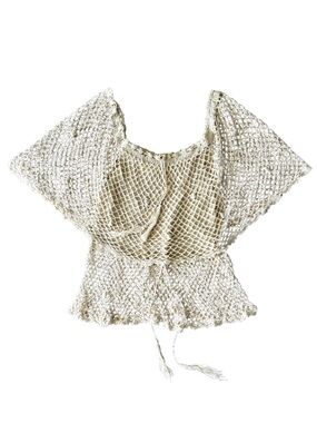 Cream Crochet Top